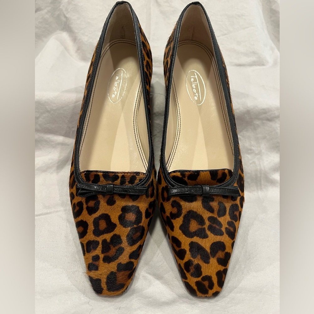 Talbots leopard print flats. Pony hair. Women’s 7 1/2 M. 
Date, office, weekend.
